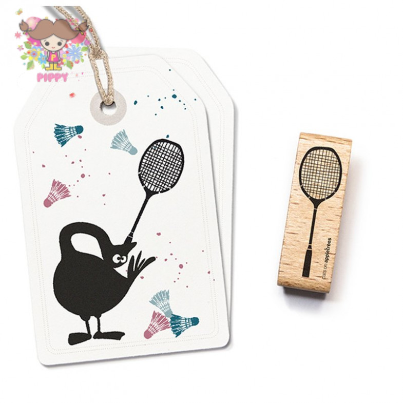 cats on appletrees STAMP☆Badminton Racket☆